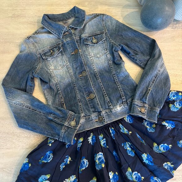 Zara Girls Denim Jean Jacket Size 11-12 - Picture 2 of 8
